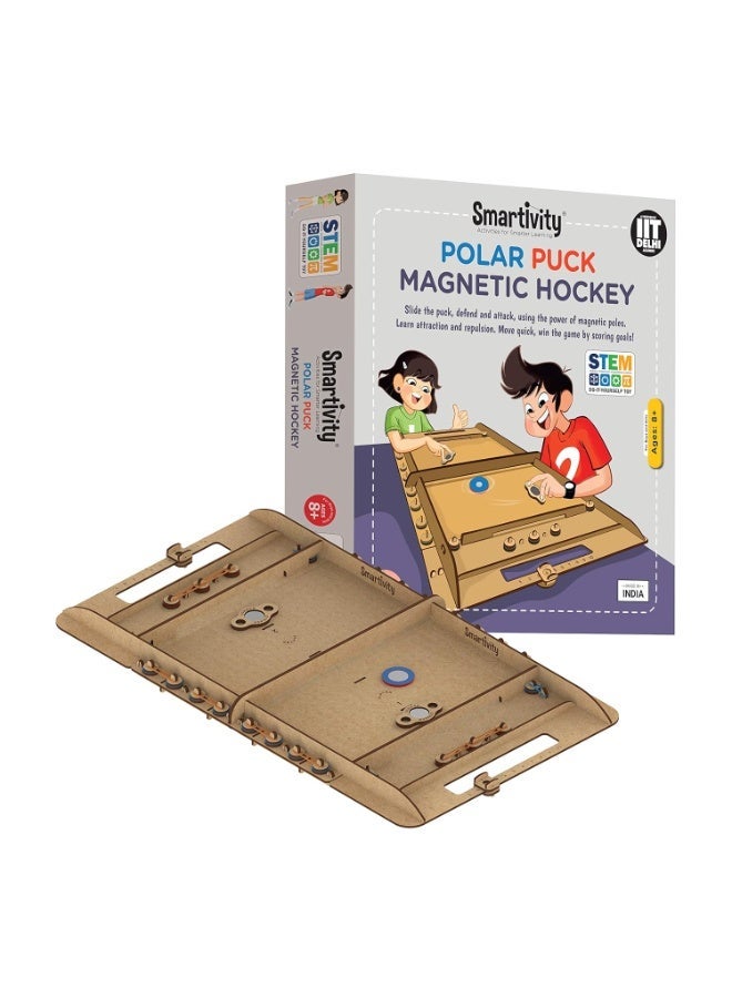 سمارتيفيتي لعبة هوكي مغناطيسية من سمارتيفيتي، لعبة تعليمية وتفاعلية للأطفال من 8 إلى 14 عامًا، هدية مثالية للأولاد والبنات، صنع في الهند - Image 1